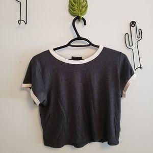 Grey crop top